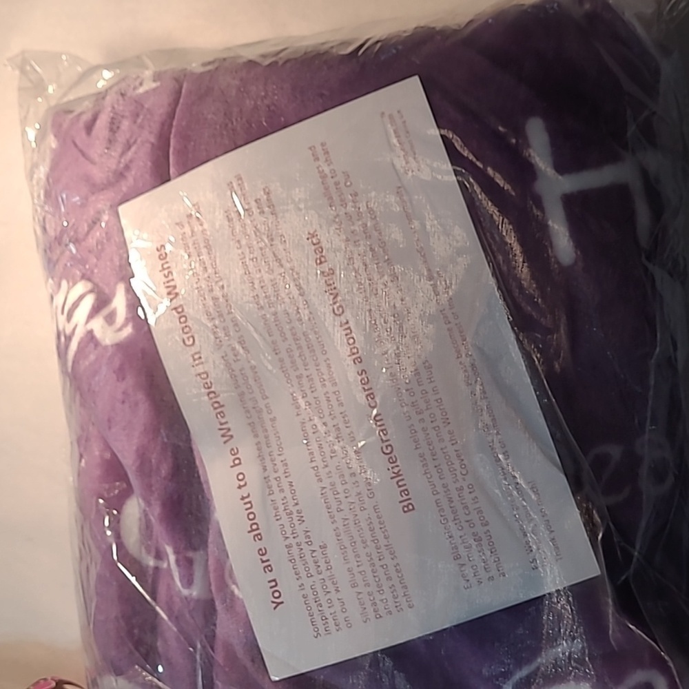Blankiegram Blanket Good Wishes NWT